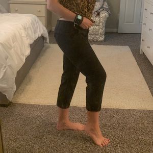 Ann Taylor loft size 6 crops black pants